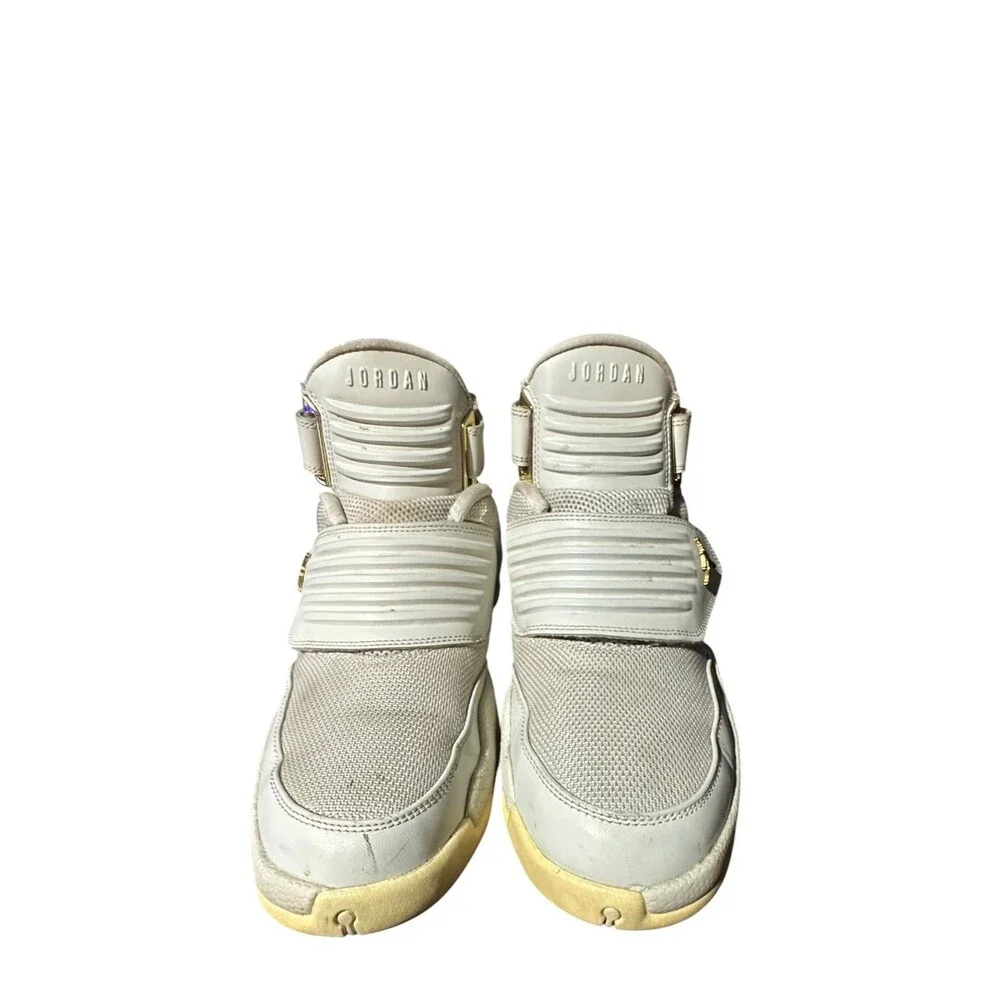 Air Jordan Generation 23 Light Bone Shoes Size 8 Men's Hook Loop Slip On White